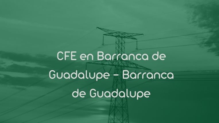 CFE en Barranca de Guadalupe – Barranca de Guadalupe