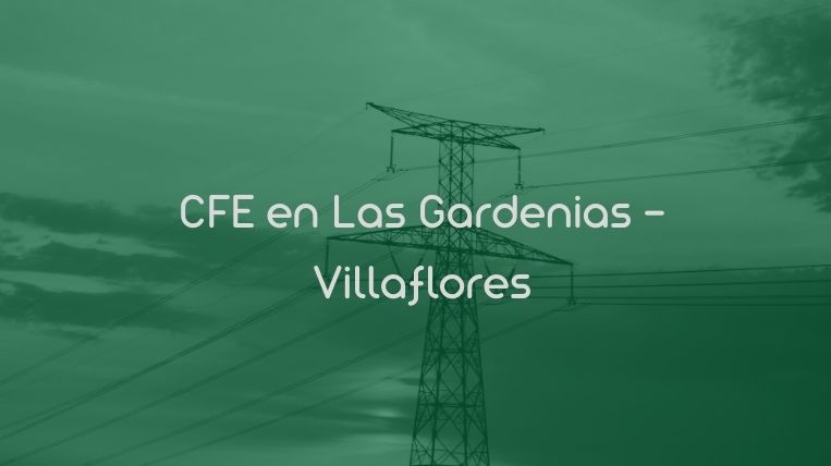 CFE en Las Gardenias – Villaflores