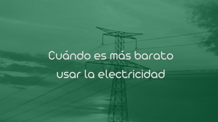 Cuándo es más barato usar la electricidad